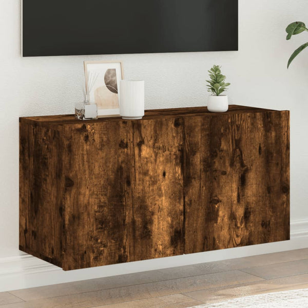 TV-Wandschrank Räuchereiche 80 cm