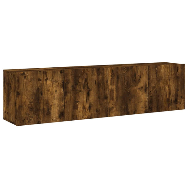 TV-Wandschränke 80x30x41 cm Räuchereiche 2er Set