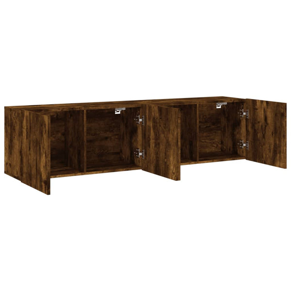 TV-Wandschränke 80x30x41 cm Räuchereiche 2er Set