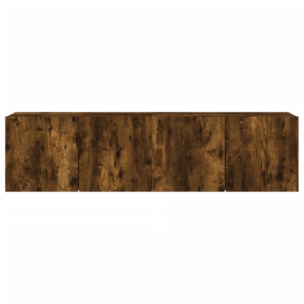 TV-Wandschränke 80x30x41 cm Räuchereiche 2er Set