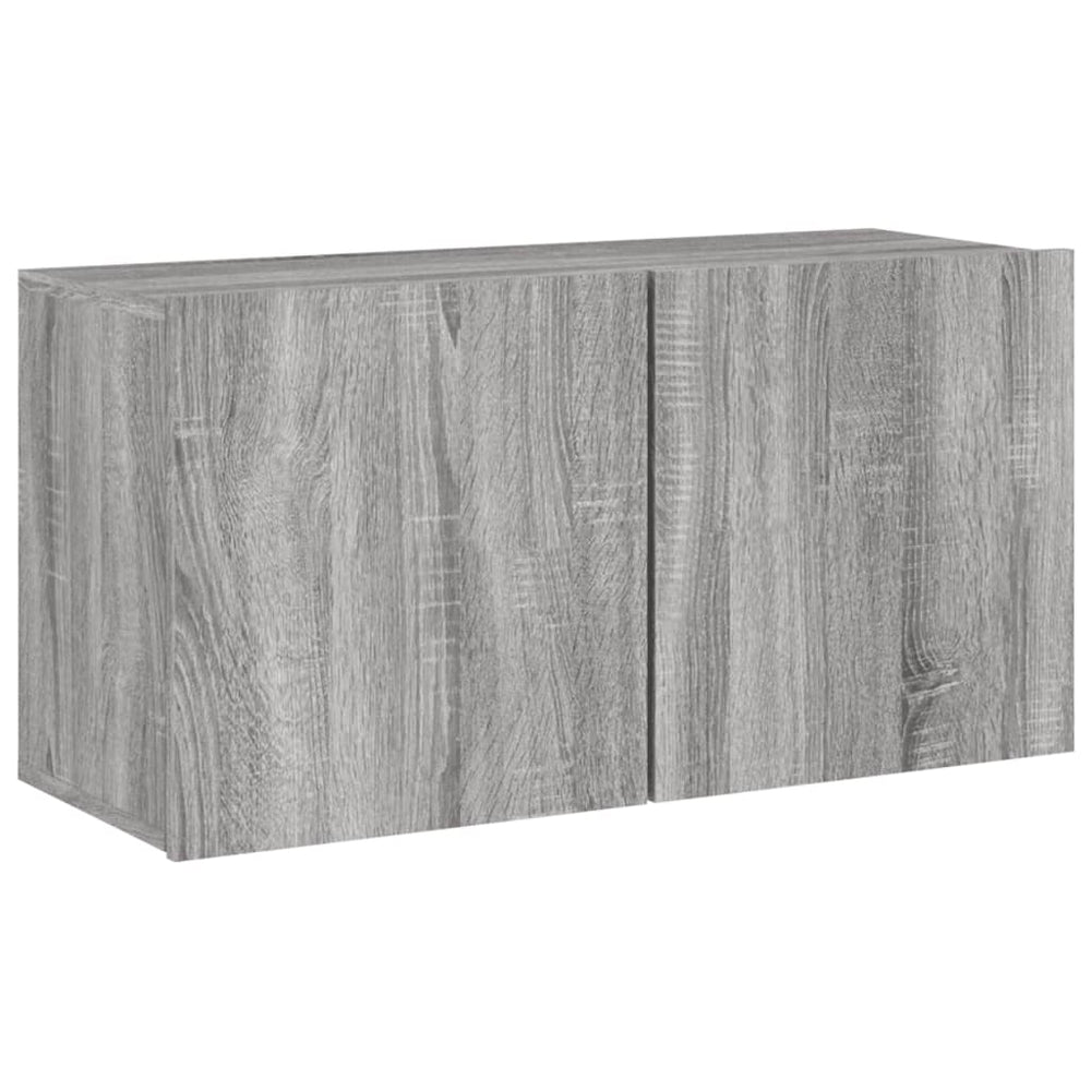 vidaXL Meuble TV mural gris sonoma 80x30x41 cm