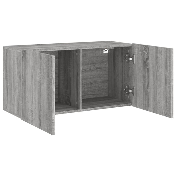 TV-Wandschrank Grau Sonoma 80 cm