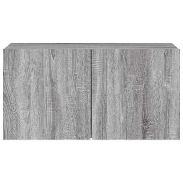 TV-Wandschrank Grau Sonoma 80 cm