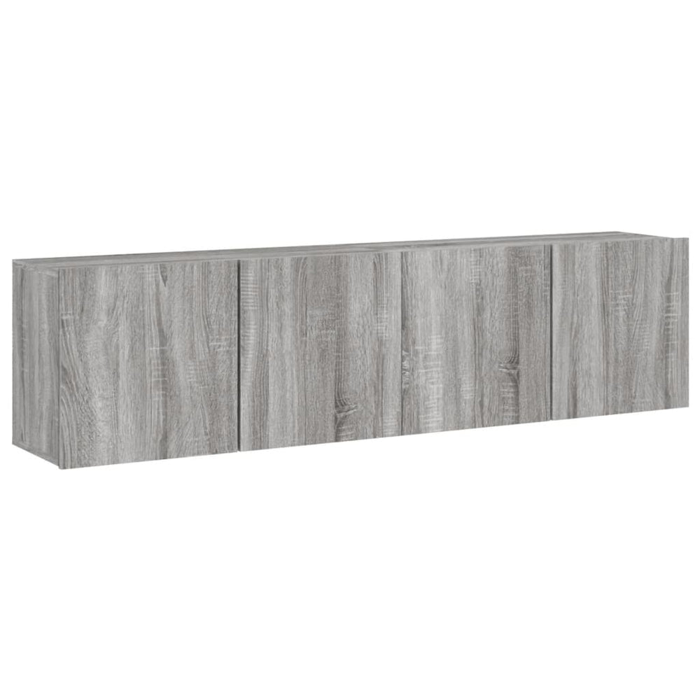 TV-Wandschränke, Grau Sonoma, 2er-Set