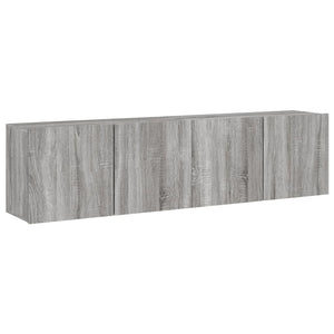 TV-Wandschränke, Grau Sonoma, 2er-Set