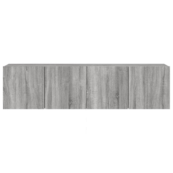TV-Wandschränke, Grau Sonoma, 2er-Set