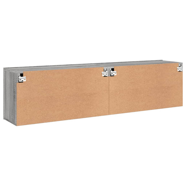 TV-Wandschränke, Grau Sonoma, 2er-Set