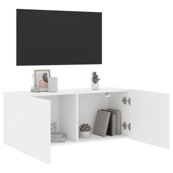 TV-Wandschrank Weiß 100 cm