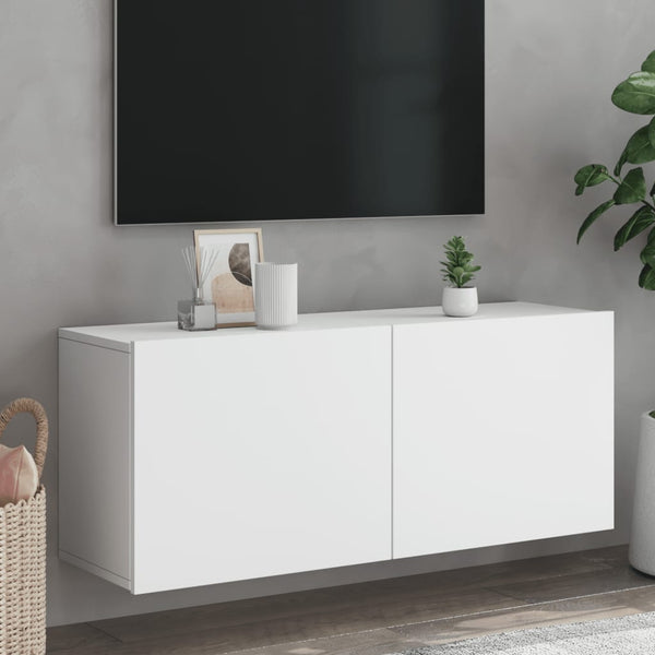 TV-Wandschrank Weiß 100 cm