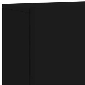 Schwarzer TV-Wandschrank 100x30x41 cm