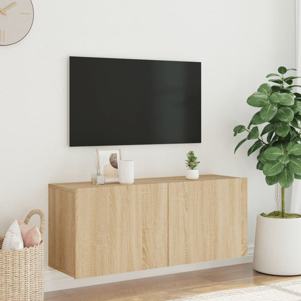 TV-Wandschrank Sonoma-Eiche 100 cm