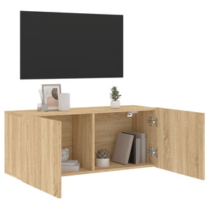 TV-Wandschrank Sonoma-Eiche 100 cm
