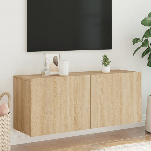 TV-Wandschrank Sonoma-Eiche 100 cm