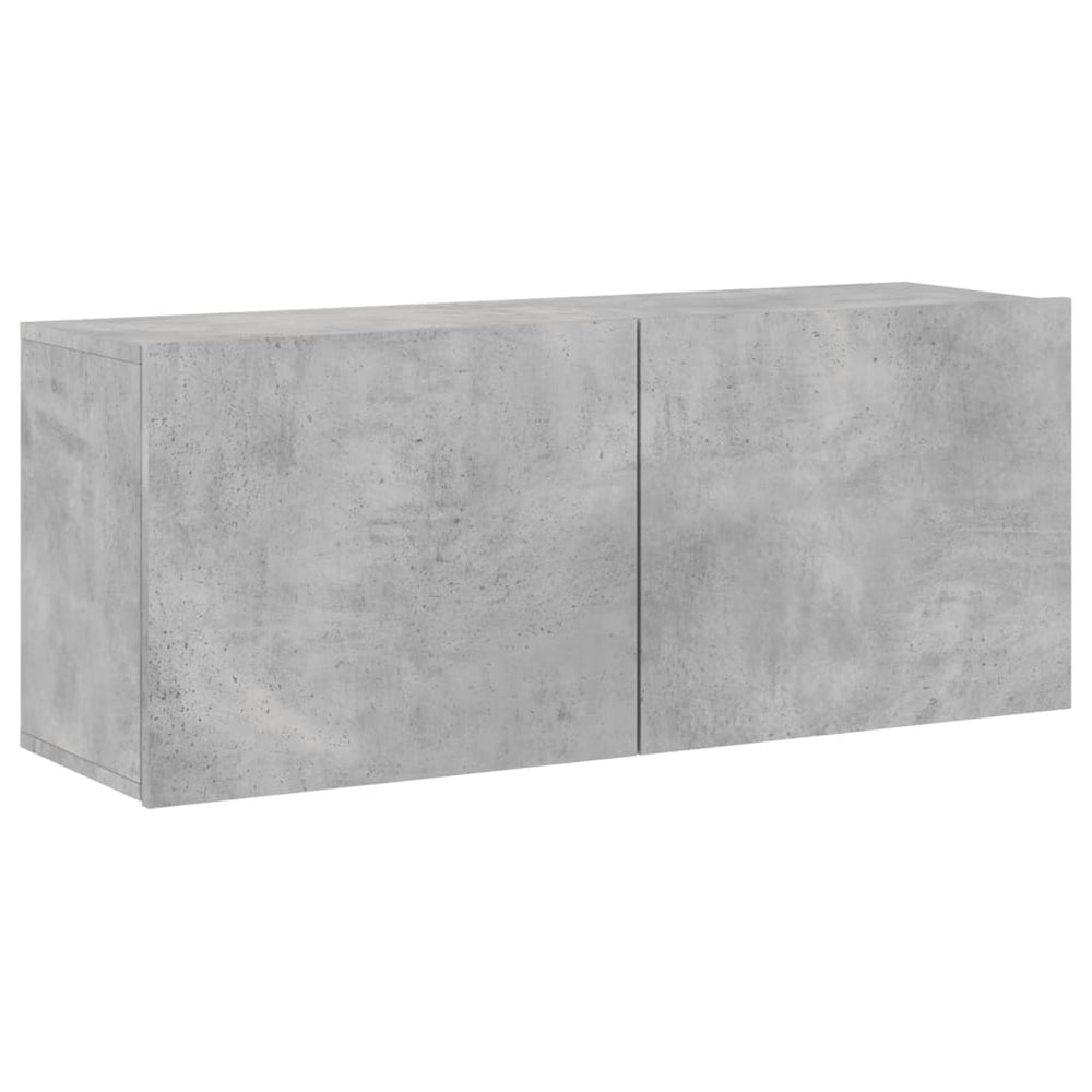 Meuble TV mural vidaXL gris béton 100x30x41 cm