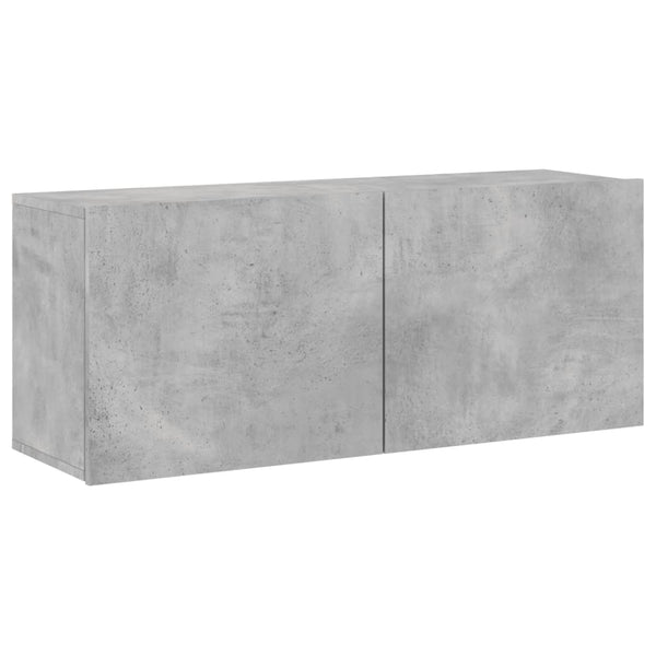 TV-Wandschrank, Betongrau, 100 cm