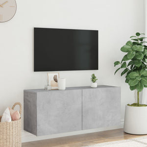 TV-Wandschrank, Betongrau, 100 cm