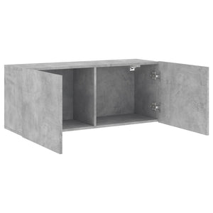TV-Wandschrank, Betongrau, 100 cm