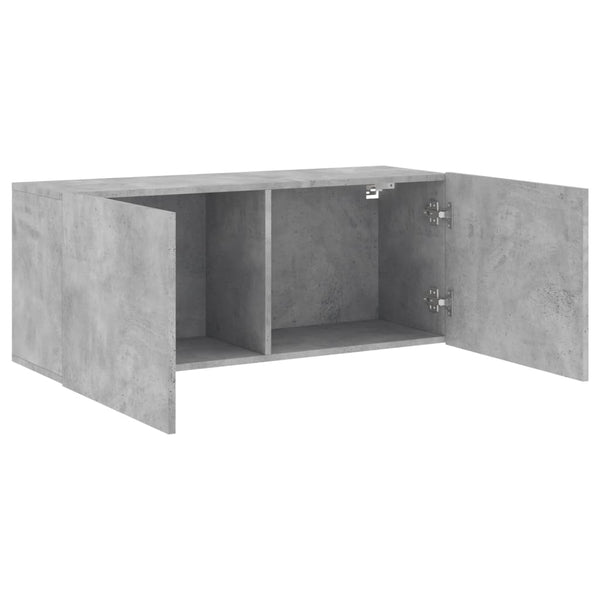 TV-Wandschrank, Betongrau, 100 cm