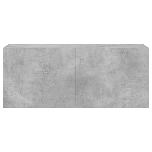 TV-Wandschrank, Betongrau, 100 cm
