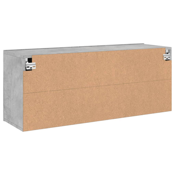 TV-Wandschrank, Betongrau, 100 cm