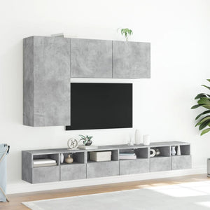 TV-Wandschrank, Betongrau, 100 cm