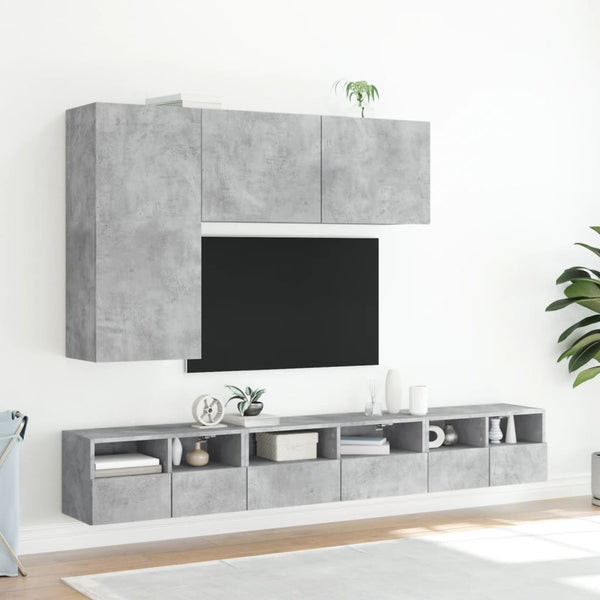 TV-Wandschrank, Betongrau, 100 cm