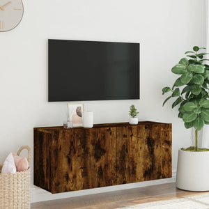 TV-Wandschrank Räuchereiche 100 cm
