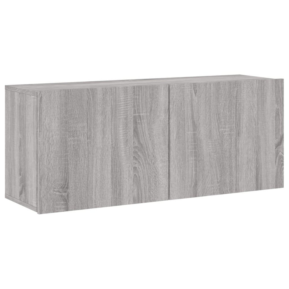 vidaXL Meuble TV mural gris Sonoma 100x30x41 cm