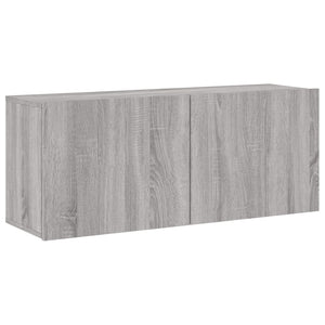 TV-Wandschrank Grau Sonoma 100 cm