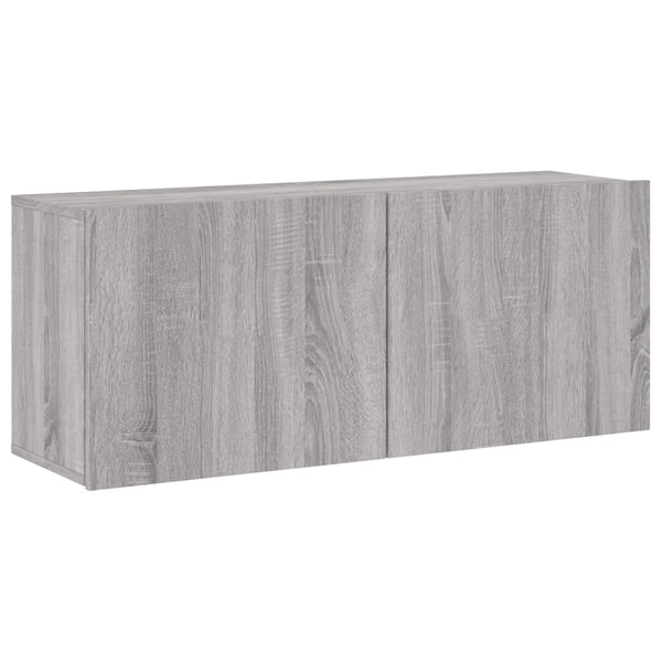 TV-Wandschrank Grau Sonoma 100 cm