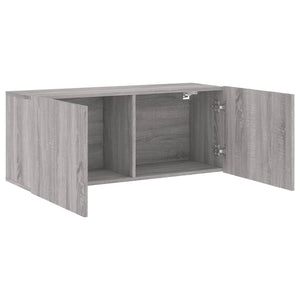 TV-Wandschrank Grau Sonoma 100 cm