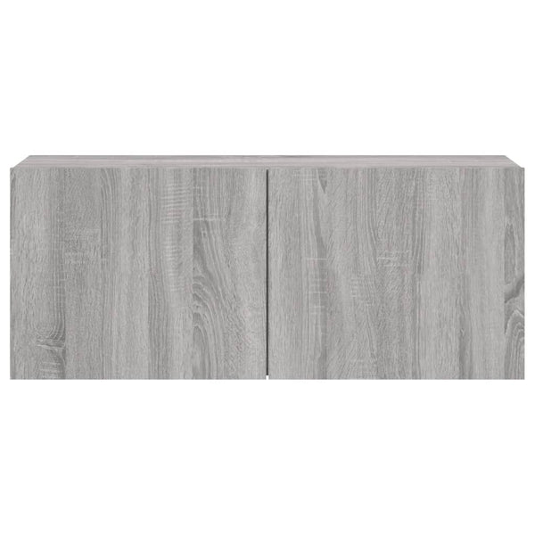 TV-Wandschrank Grau Sonoma 100 cm