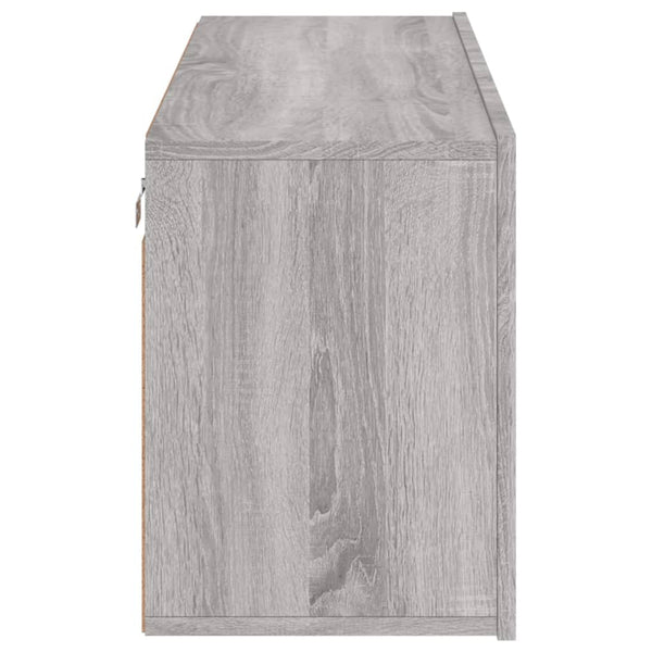 TV-Wandschrank Grau Sonoma 100 cm