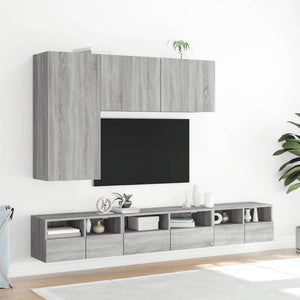 TV-Wandschrank Grau Sonoma 100 cm
