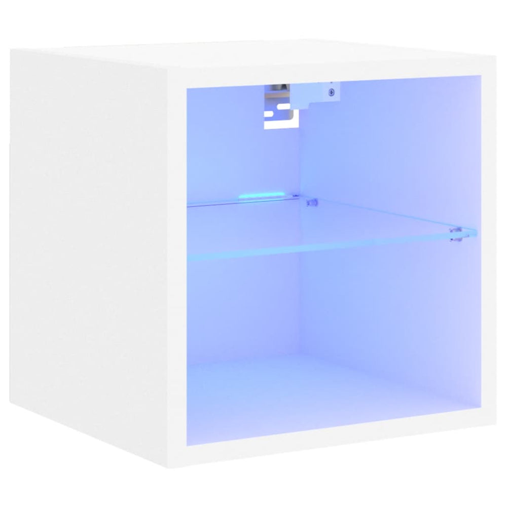 TV-Wandschrank mit LED Weiß 30 cm