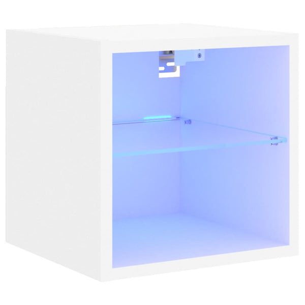 TV-Wandschrank mit LED Weiß 30 cm