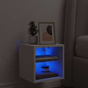 TV-Wandschrank mit LED Weiß 30 cm