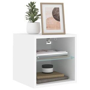 TV-Wandschrank mit LED Weiß 30 cm