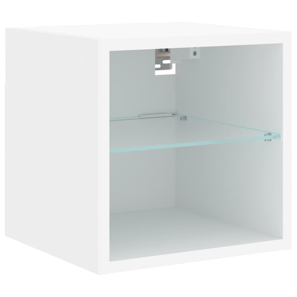 TV-Wandschrank mit LED Weiß 30 cm