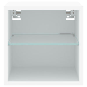 TV-Wandschrank mit LED Weiß 30 cm