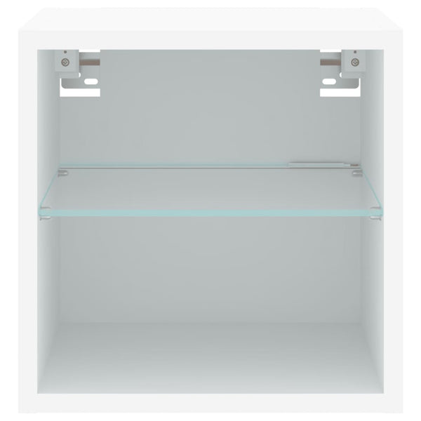 TV-Wandschrank mit LED Weiß 30 cm