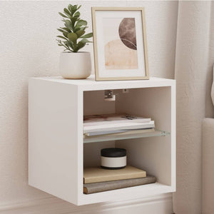 TV-Wandschrank mit LED Weiß 30 cm