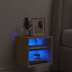 TV-Wandschrank Sonoma Eiche mit LED