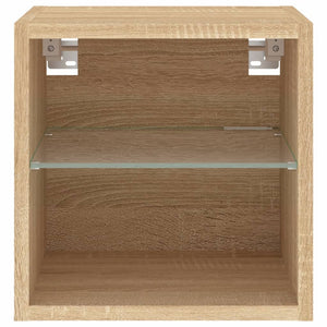 TV-Wandschrank Sonoma Eiche mit LED