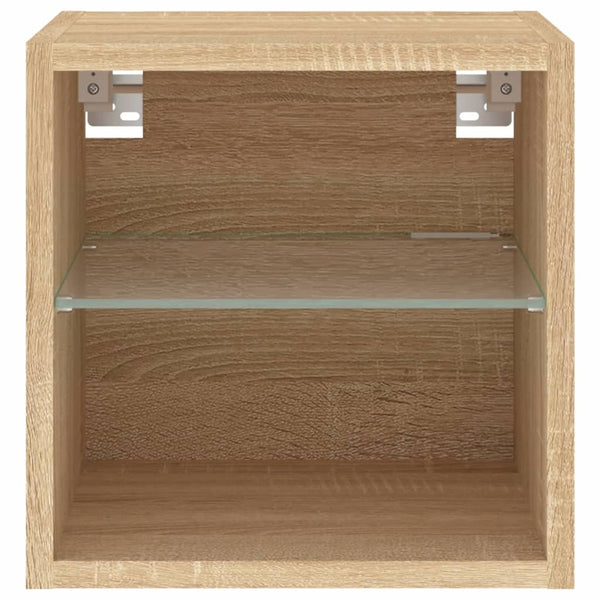 TV-Wandschrank Sonoma Eiche mit LED