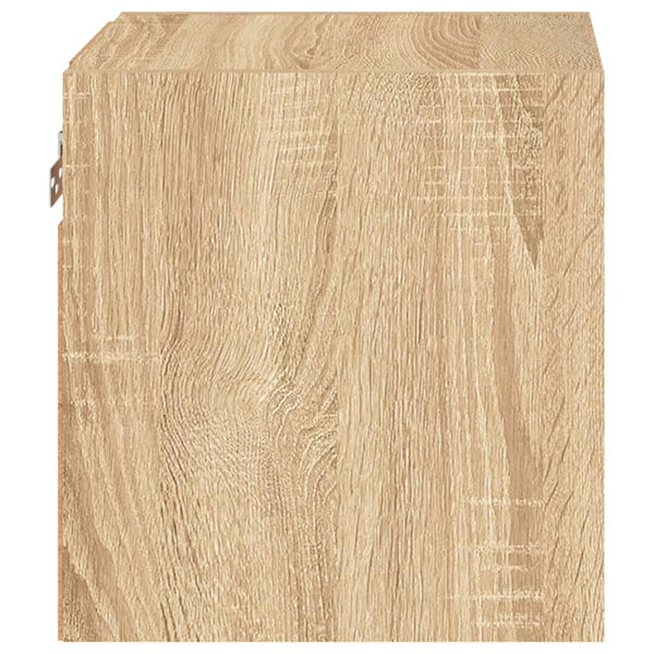 TV-Wandschrank Sonoma Eiche mit LED