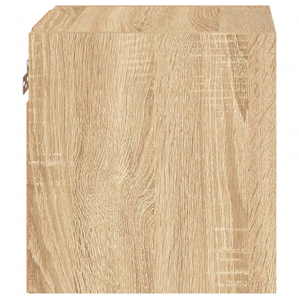 TV-Wandschränke mit LED Sonoma-Eiche, 2er-Set
