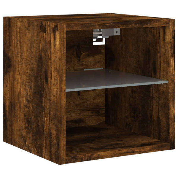 TV-Wandschrank Räuchereiche mit LED