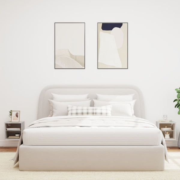 TV-Wandschränke mit LED Grau Sonoma, 2er-Set