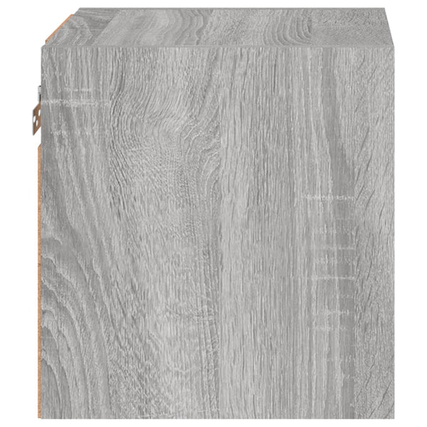 TV-Wandschränke mit LED Grau Sonoma, 2er-Set